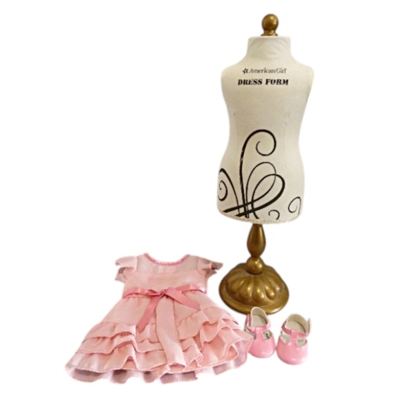 American Girl Doll Kit's Candy Making Dress and AG Dress Form - Picture 1 of 5